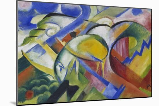 Schaf, 1914-Franz Marc-Mounted Giclee Print