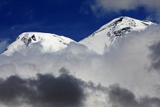 Mount Elbrus, the Highest Mountain in Europe (5,642M) Surrounded by Clouds, Caucasus, Russia-Schandy-Photographic Print