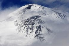 Mount Elbrus Surrounded by Clouds, Seen from Mount Cheget in the Morning, Caucasus, Russia-Schandy-Photographic Print