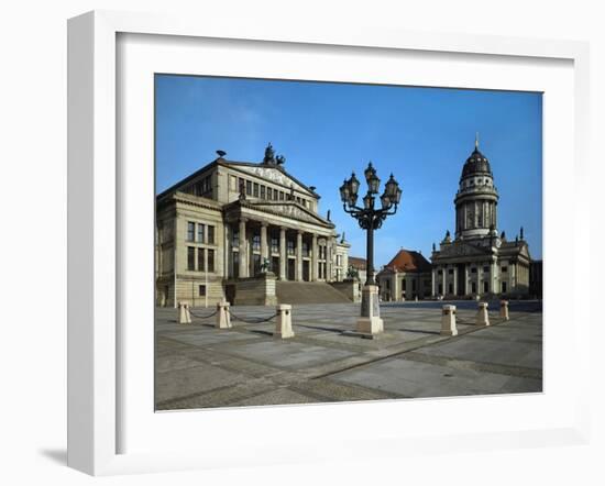 Schauspielhaus (1821), Gendarmenmarkt, Berlin, in the Style of a Greek Temple-Karl Friedrich Schinkel-Framed Giclee Print