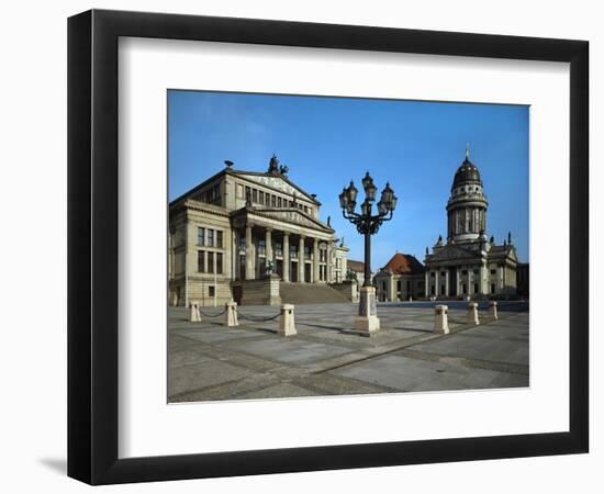 Schauspielhaus (1821), Gendarmenmarkt, Berlin, in the Style of a Greek Temple-Karl Friedrich Schinkel-Framed Giclee Print