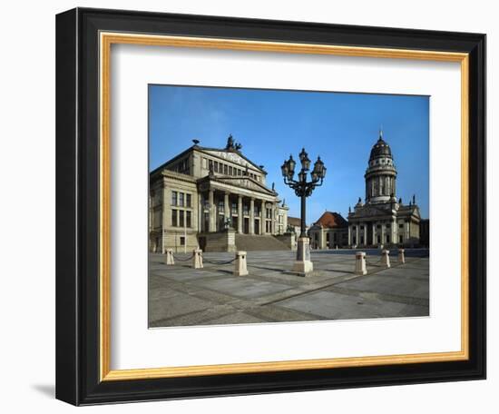 Schauspielhaus (1821), Gendarmenmarkt, Berlin, in the Style of a Greek Temple-Karl Friedrich Schinkel-Framed Giclee Print