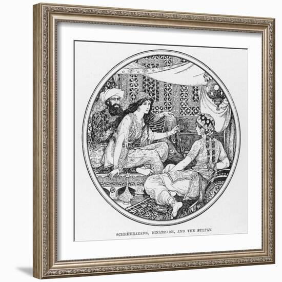 Scheherazade Dinarzade and the Sultan-Henry Justice Ford-Framed Photographic Print