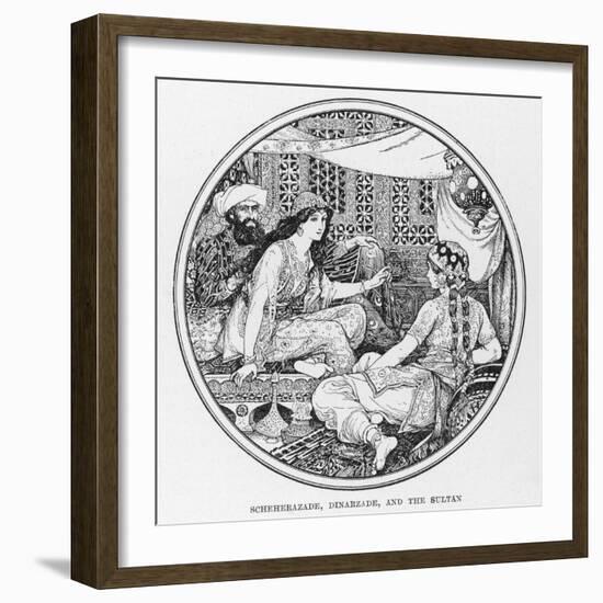 Scheherazade Dinarzade and the Sultan-Henry Justice Ford-Framed Photographic Print