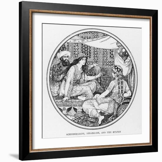 Scheherazade Dinarzade and the Sultan-Henry Justice Ford-Framed Photographic Print