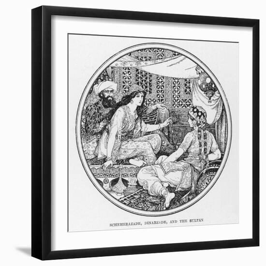 Scheherazade Dinarzade and the Sultan-Henry Justice Ford-Framed Photographic Print