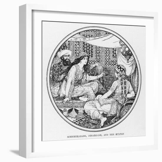 Scheherazade Dinarzade and the Sultan-Henry Justice Ford-Framed Photographic Print