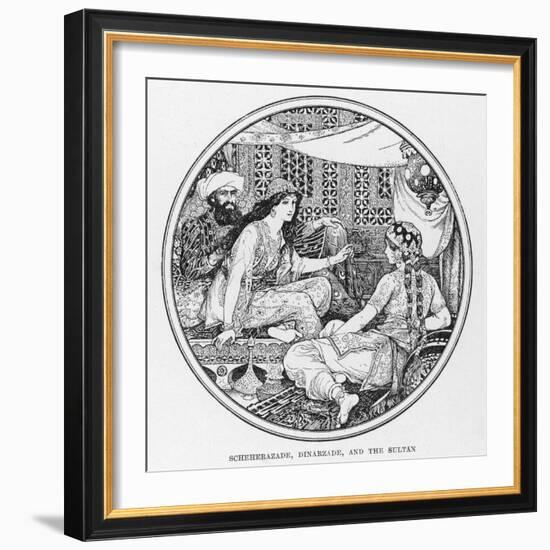 Scheherazade Dinarzade and the Sultan-Henry Justice Ford-Framed Photographic Print