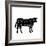 Scheme of Beef Cuts for Steak and Roast-robuart-Framed Art Print