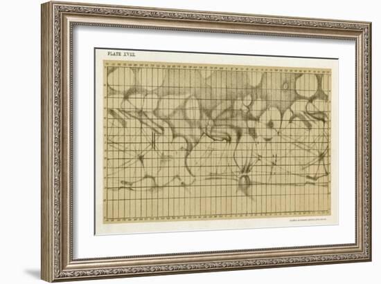 Schiaparelli's Map of the Planet Mars-Sir Robert Ball-Framed Art Print