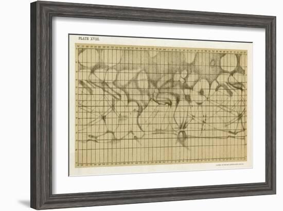 Schiaparelli's Map of the Planet Mars-Sir Robert Ball-Framed Art Print