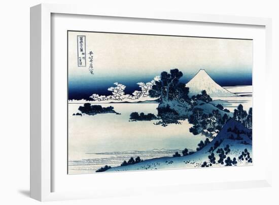 Schichiri Beach in Sagami Province-Katsushika Hokusai-Framed Premium Giclee Print