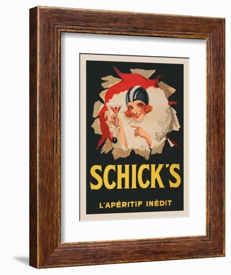 Schicks-Vintage Posters-Framed Giclee Print