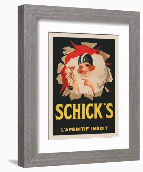 Schicks-Vintage Posters-Framed Giclee Print