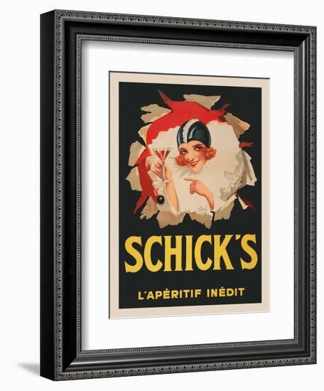 Schicks-Vintage Posters-Framed Giclee Print