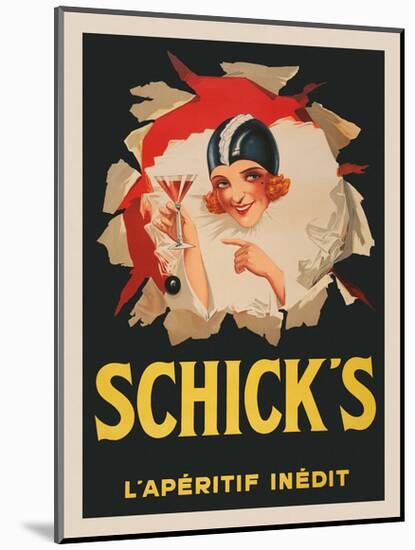 Schicks-Vintage Posters-Mounted Giclee Print