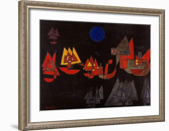 Schiffe im Dunkeln, c.1927-Paul Klee-Framed Art Print