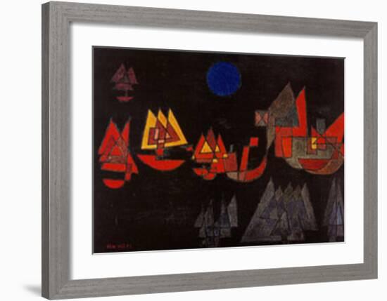 Schiffe im Dunkeln, c.1927-Paul Klee-Framed Art Print