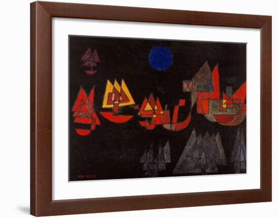 Schiffe im Dunkeln, c.1927-Paul Klee-Framed Art Print