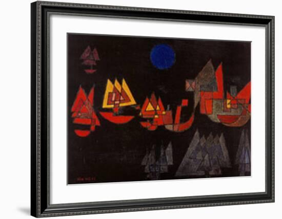 Schiffe im Dunkeln, c.1927-Paul Klee-Framed Art Print