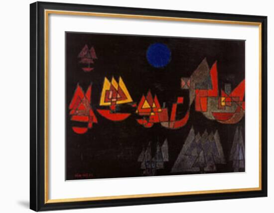 Schiffe im Dunkeln, c.1927-Paul Klee-Framed Art Print