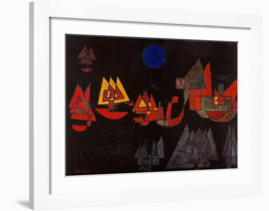 Schiffe im Dunkeln, c.1927-Paul Klee-Framed Art Print