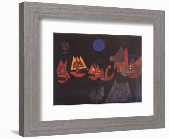 Schiffe im Dunkeln, c.1927-Paul Klee-Framed Art Print