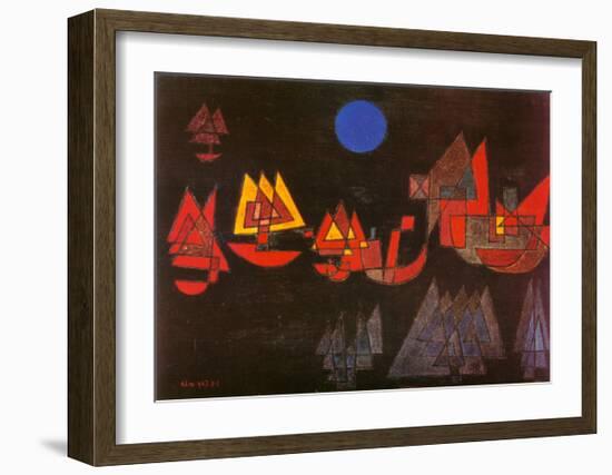 Schiffe im Dunkeln, c.1927-Paul Klee-Framed Art Print