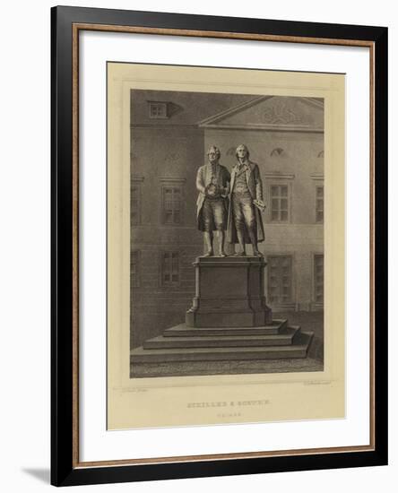 Schiller and Goethe, Weimar-null-Framed Giclee Print