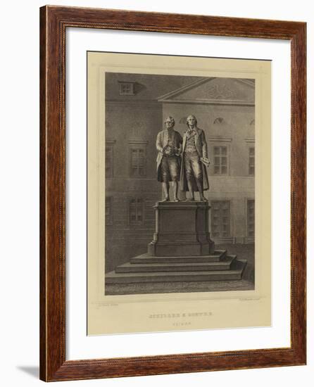 Schiller and Goethe, Weimar-null-Framed Giclee Print