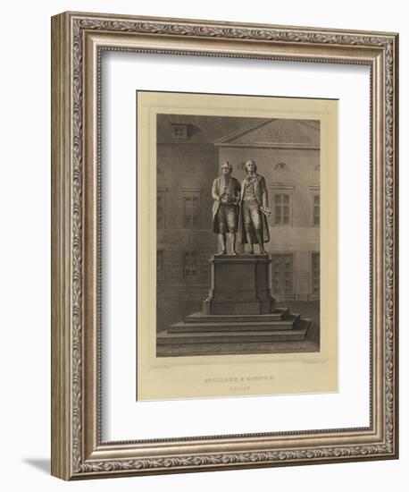 Schiller and Goethe, Weimar-null-Framed Giclee Print