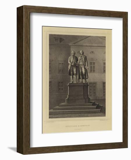 Schiller and Goethe, Weimar-null-Framed Giclee Print