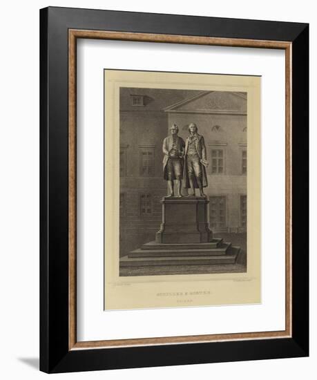 Schiller and Goethe, Weimar-null-Framed Giclee Print