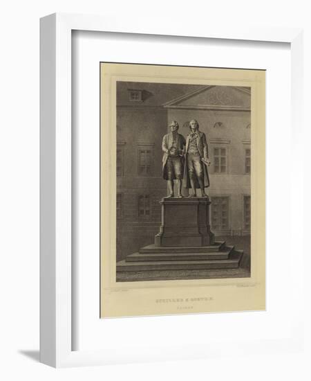 Schiller and Goethe, Weimar-null-Framed Giclee Print