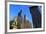 Schiller Monument and Financial District, Frankfurt am Main, Hesse, Germany, Europe-Hans-Peter Merten-Framed Photographic Print