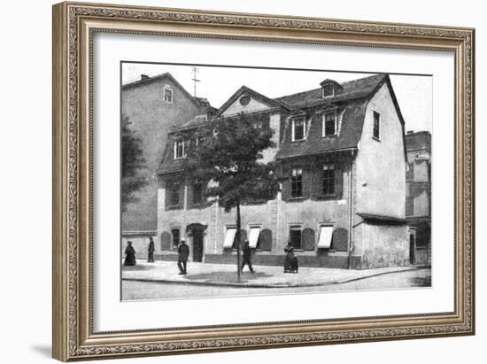 Schiller's House, German Athens, Germany, 1922-null-Framed Giclee Print