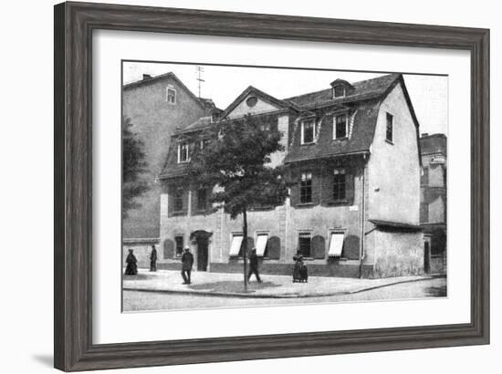 Schiller's House, German Athens, Germany, 1922-null-Framed Giclee Print