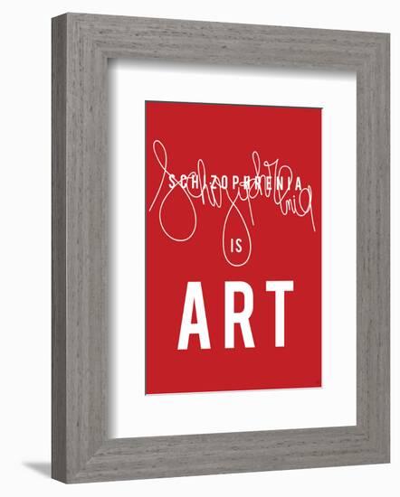 Schizophrenia is Art-Antoine Tesquier Tedeschi-Framed Art Print