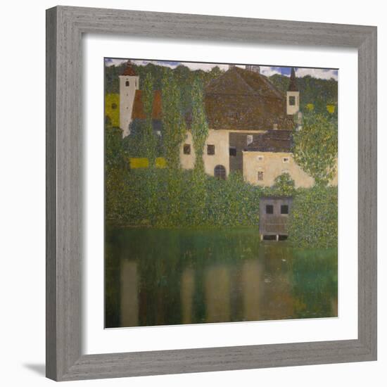 Schloss Kammer on the Attersee (I), 1908-Gustav Klimt-Framed Giclee Print