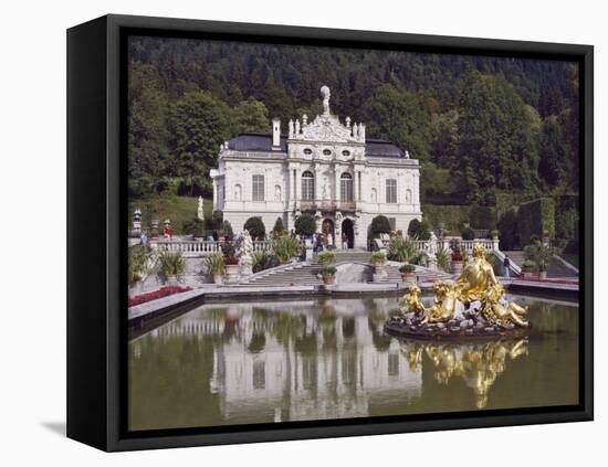 Schloss Linderhof in the Graswang Valley, Built Between 1870 and 1878 for King Ludwig II, Germany-Nigel Blythe-Framed Premier Image Canvas