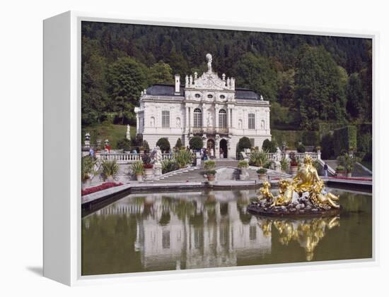 Schloss Linderhof in the Graswang Valley, Built Between 1870 and 1878 for King Ludwig II, Germany-Nigel Blythe-Framed Premier Image Canvas