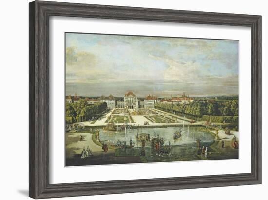 Schloss Nymphenburg, 1761-Bernardo Bellotto-Framed Giclee Print