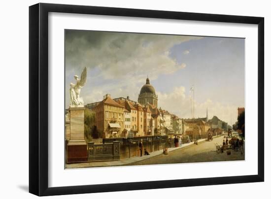 Schlossfreiheit Von Der Schlossbrucke, Berlin, 1855-Johann Philipp Eduard Gaertner-Framed Giclee Print