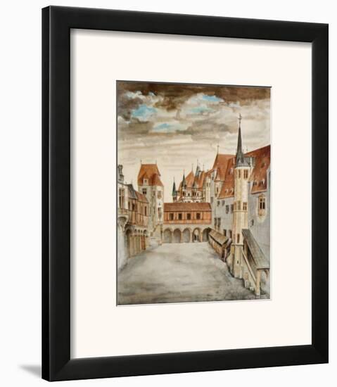 Schlosshof, Castle in Innsbruck-Albrecht Dürer-Framed Art Print