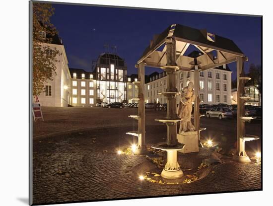 Schlovuplatz and Palace, Saarbrucken, Saarland, Germany, Europe-Hans Peter Merten-Mounted Photographic Print