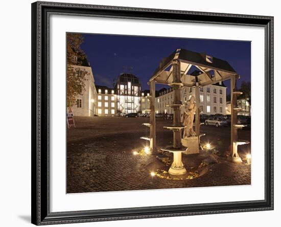 Schlovuplatz and Palace, Saarbrucken, Saarland, Germany, Europe-Hans Peter Merten-Framed Photographic Print