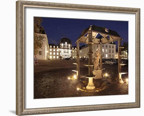 Schlovuplatz and Palace, Saarbrucken, Saarland, Germany, Europe-Hans Peter Merten-Framed Photographic Print