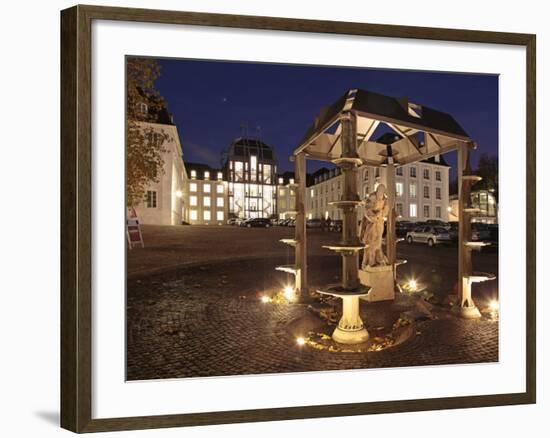 Schlovuplatz and Palace, Saarbrucken, Saarland, Germany, Europe-Hans Peter Merten-Framed Photographic Print