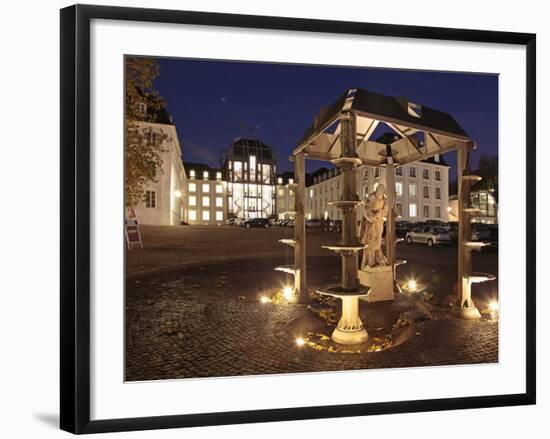 Schlovuplatz and Palace, Saarbrucken, Saarland, Germany, Europe-Hans Peter Merten-Framed Photographic Print