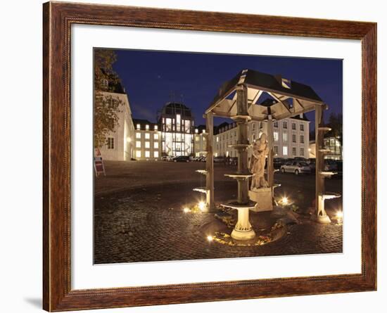 Schlovuplatz and Palace, Saarbrucken, Saarland, Germany, Europe-Hans Peter Merten-Framed Photographic Print